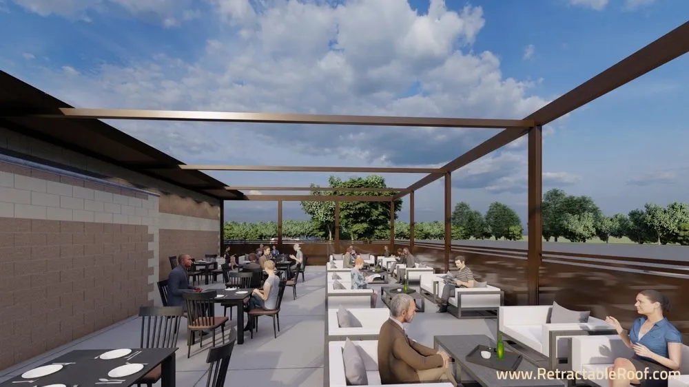 Slide of Retractable Roof