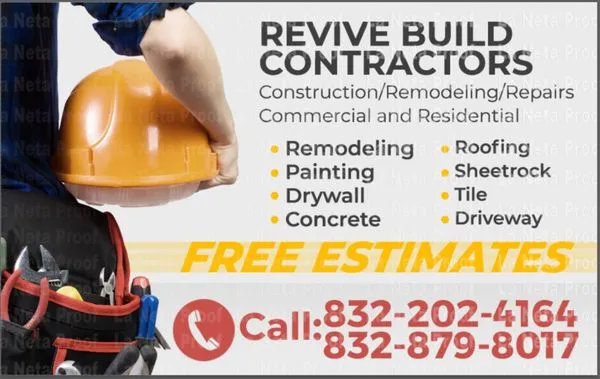 Revive Build Contractors Logo