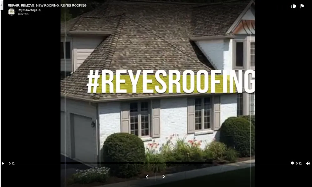 Slide of Reyes Roofing