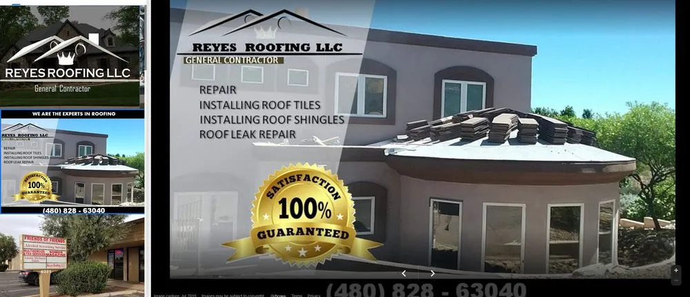 Slide of Reyes Roofing