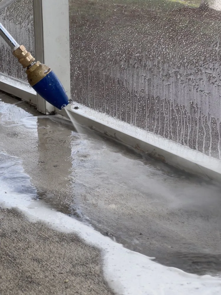 Slide of Rhino Exterior Power Washing