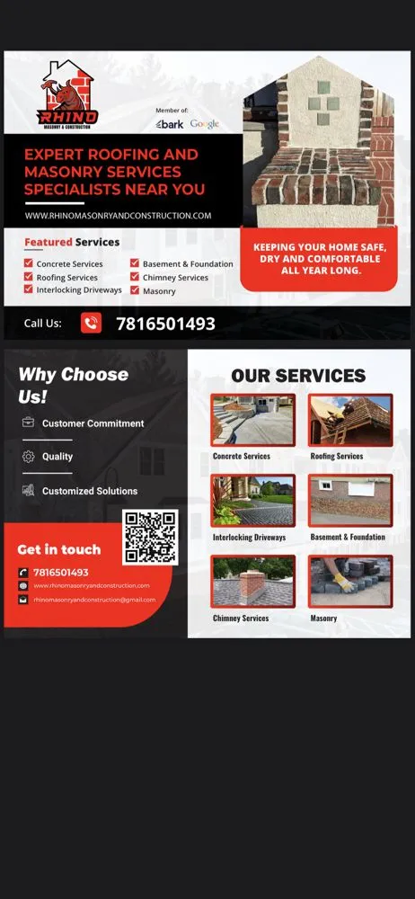 Slide of Rhino Masonry And Constriction