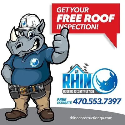 Rhino Roofing & Construction Logo