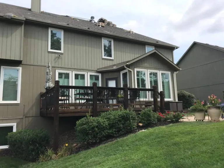 Licensed storm damage roof repair for fast service in Elmwood, NE by Rhino Roofing