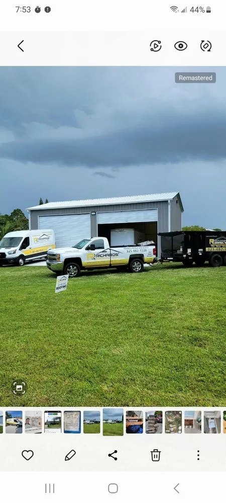 Slide of Richards' Roofing