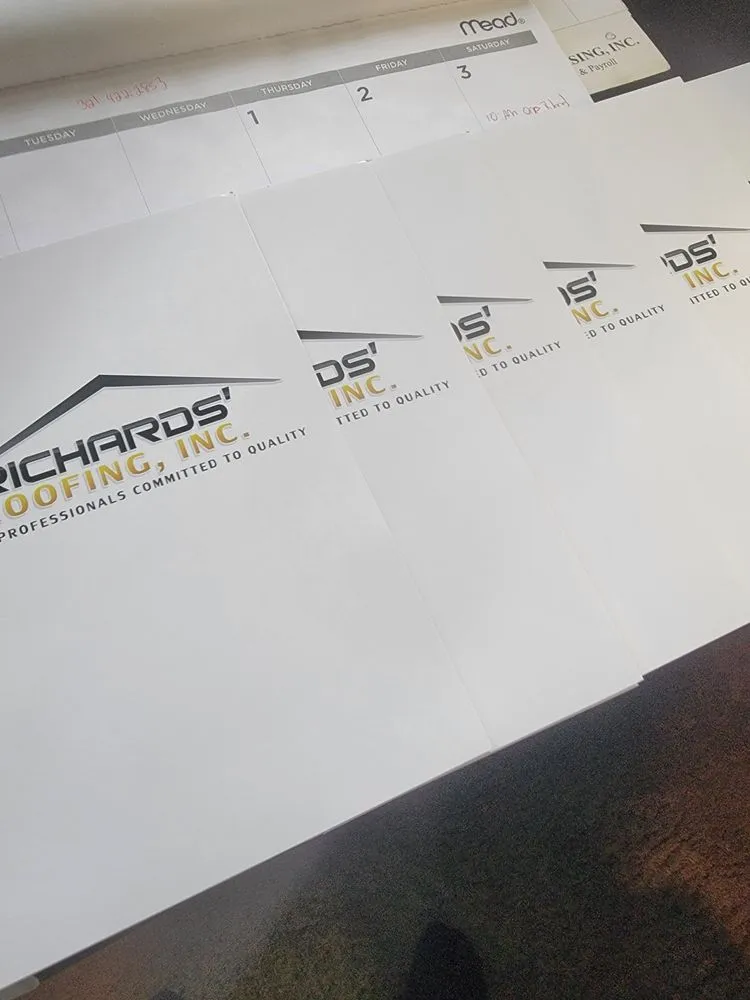Slide of Richards' Roofing