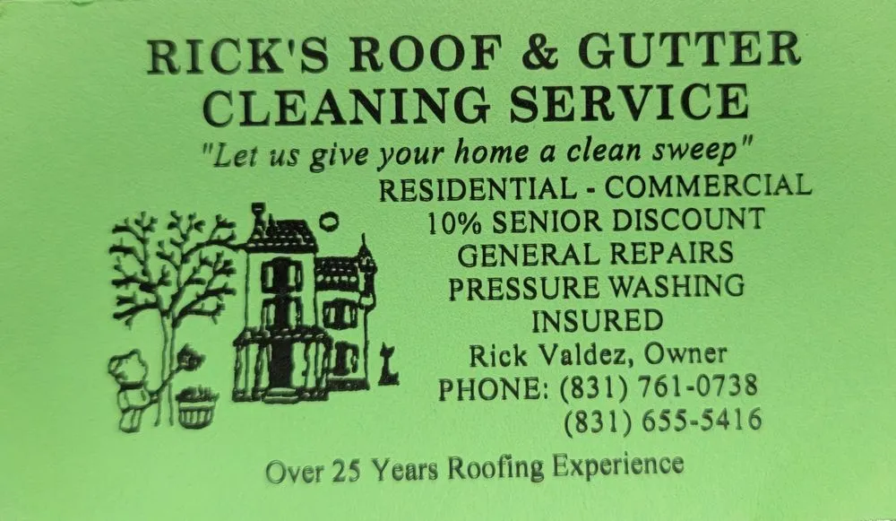 Slide of Rick's Roof & Gutter Cleaning Service
