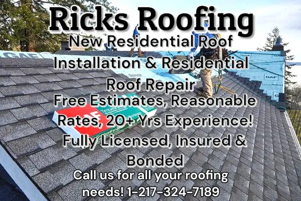 Rick's Roofing Logo