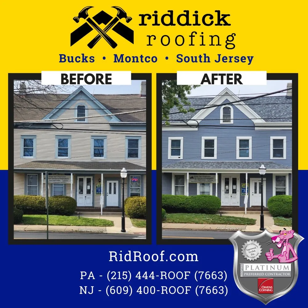 Slide of Riddick Roofing