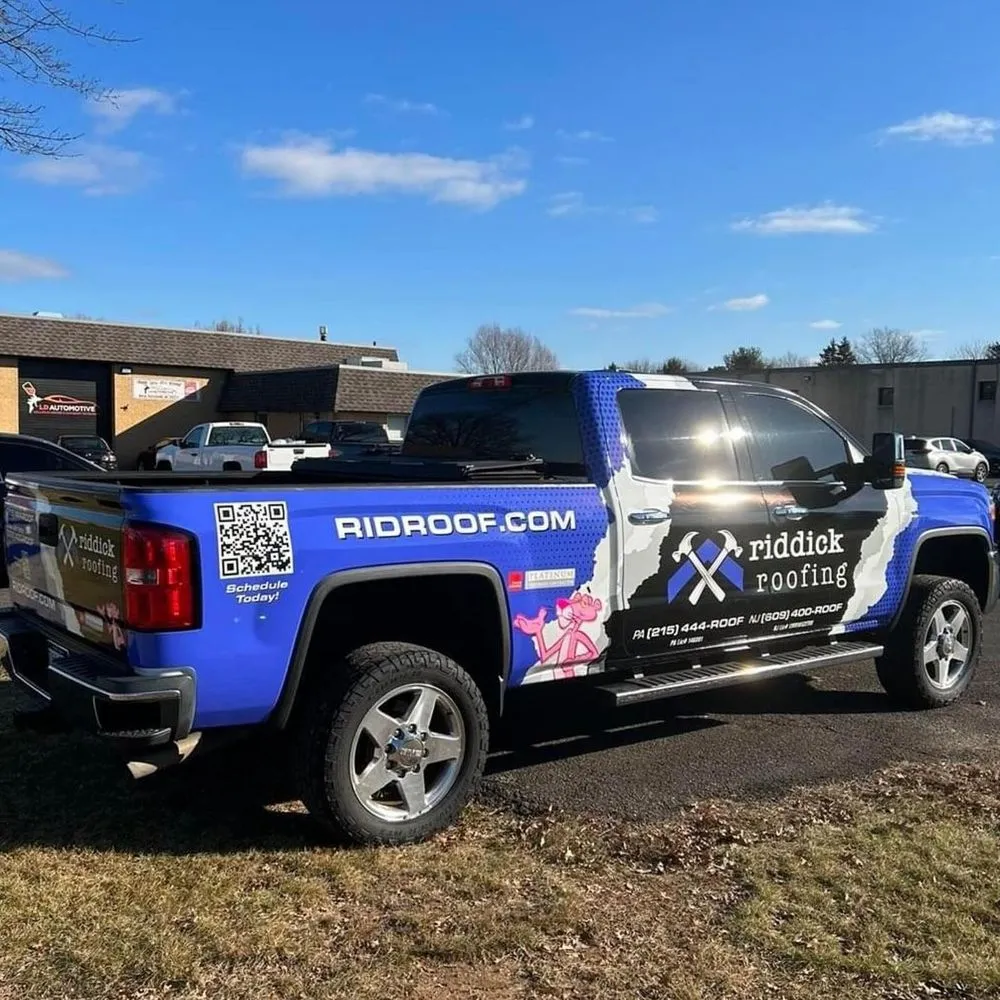 Slide of Riddick Roofing