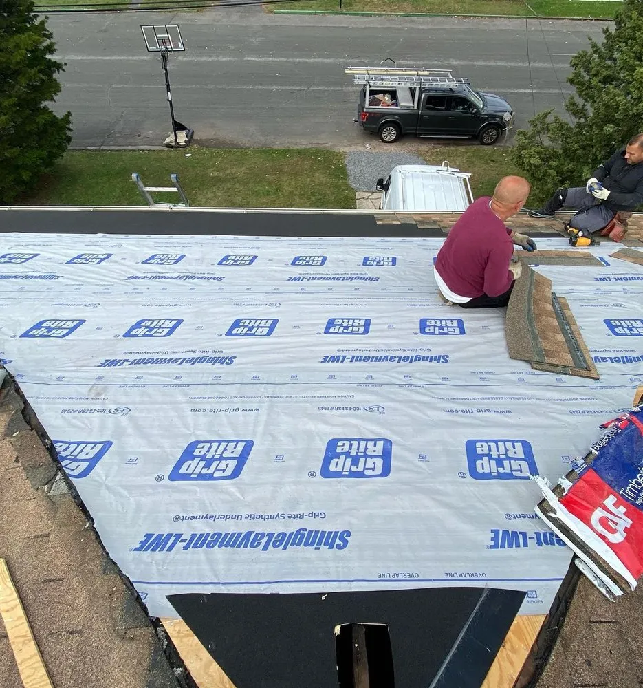 Slide of Right service skylight repair and roof repair