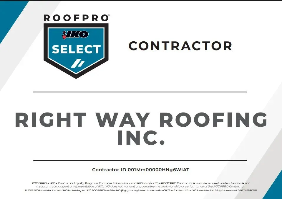 Slide of Right Way Roofing