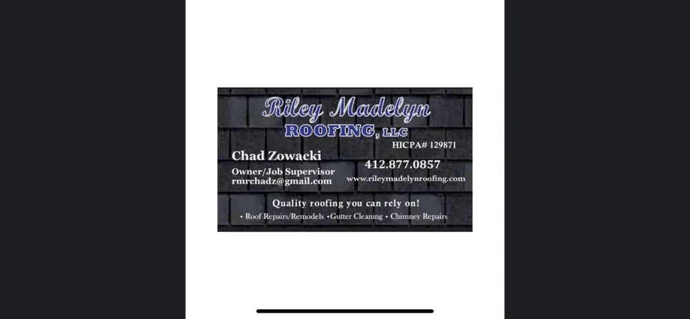 Slide of Riley Madelyn Roofing