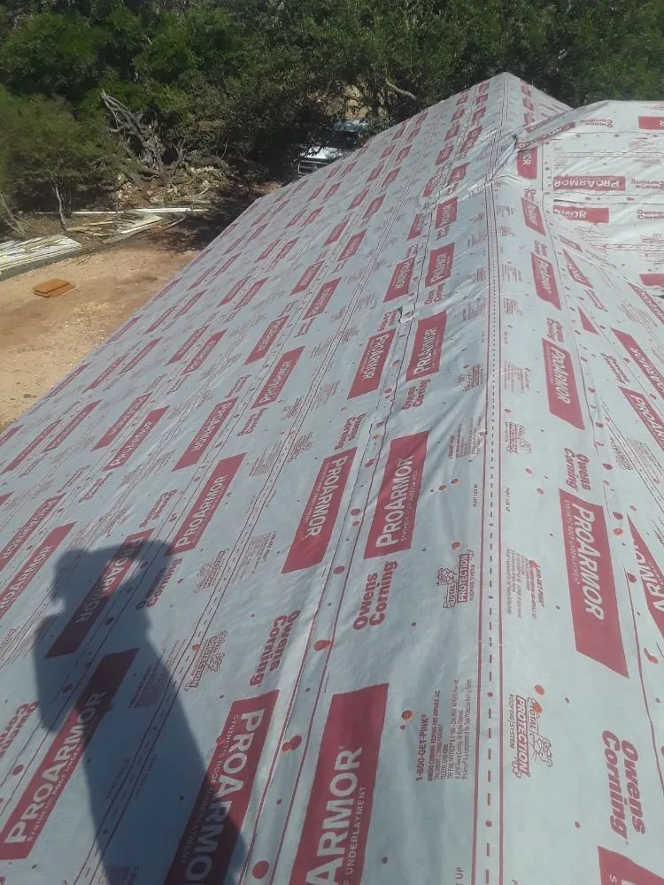 Emergency metal roofing installation for homes in Spicewood, TX by Riley-Sons Roofing and Construction