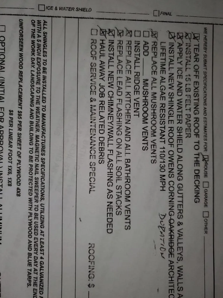 Slide of R.K. Roofing