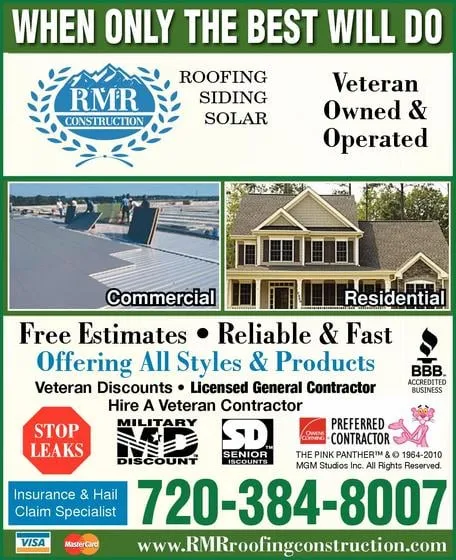 Slide of RMR Roofing Construction