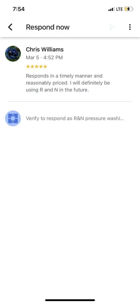 Slide of R&N Pressure Washing