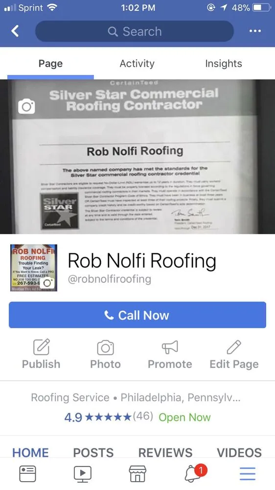 Slide of Rob Nolfi Roofing