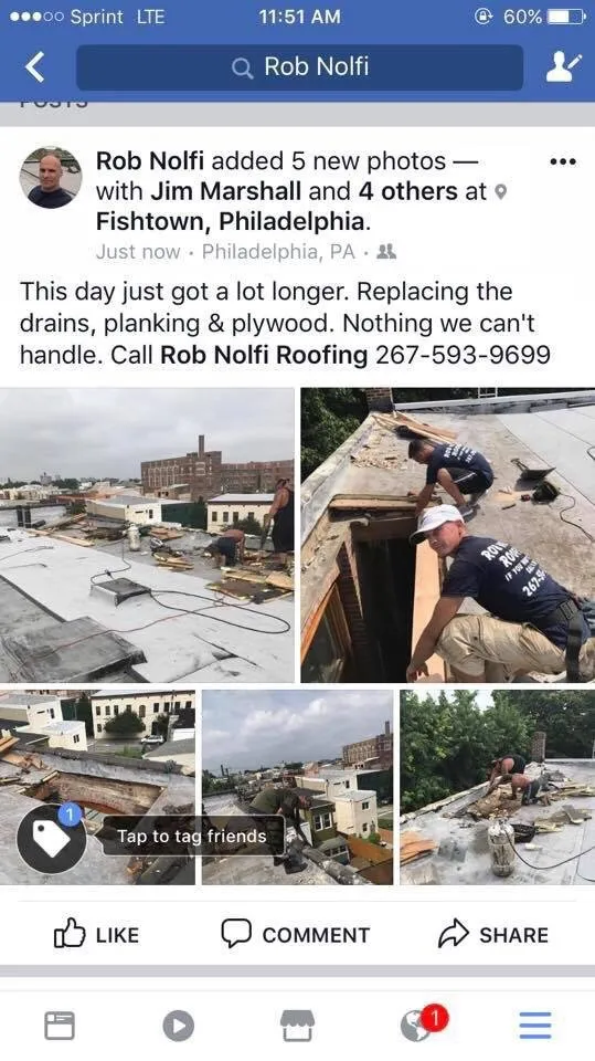 Slide of Rob Nolfi Roofing