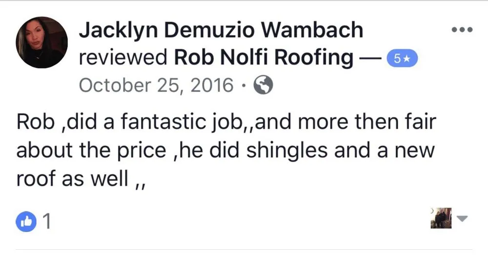 Slide of Rob Nolfi Roofing