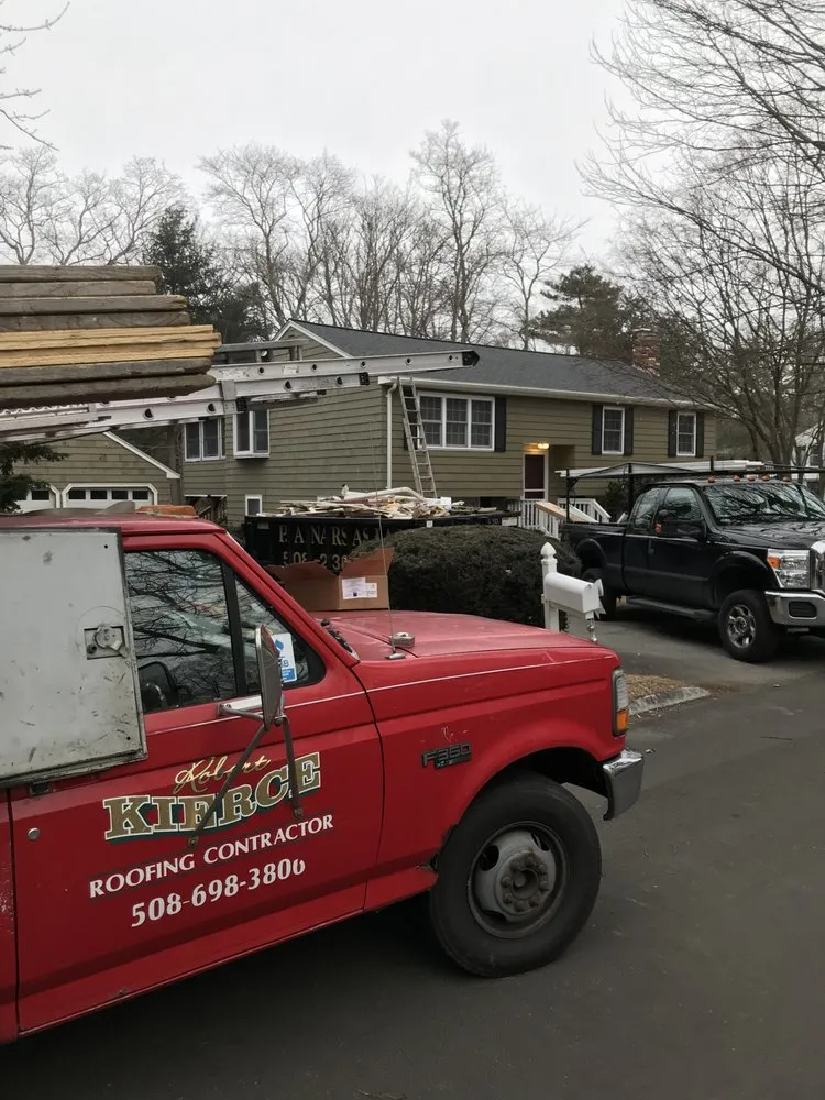 Emergency roof replacement in Foxboro, MA by Robert Kierce Contracting