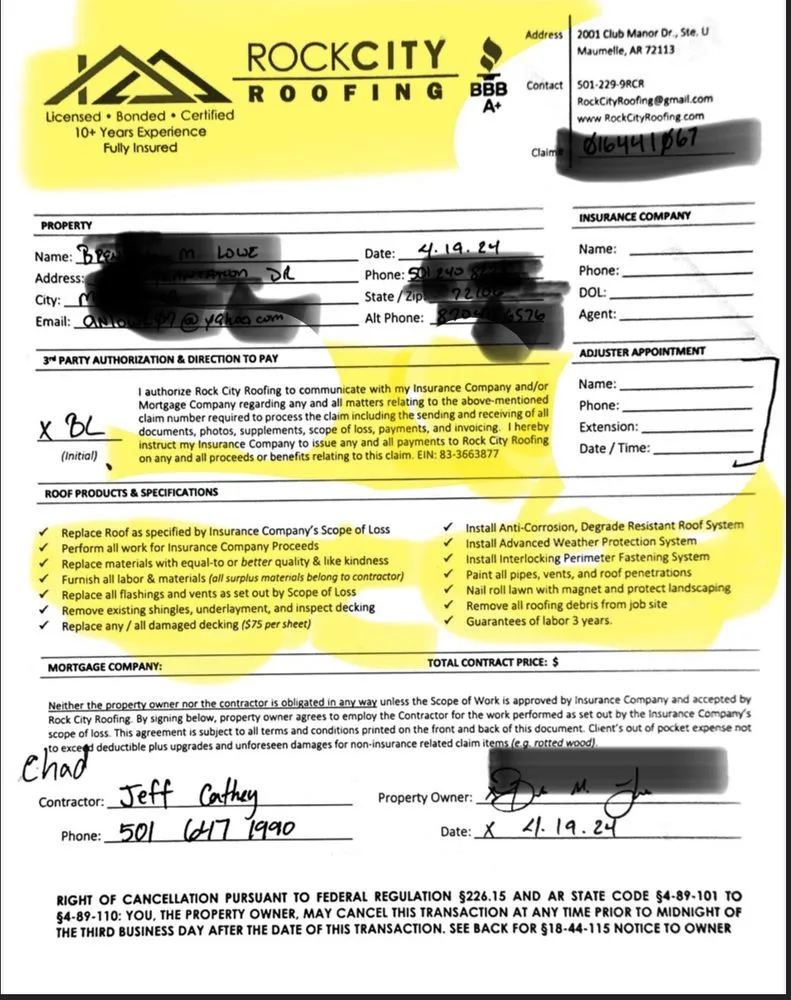 Slide of Rock City Roofing