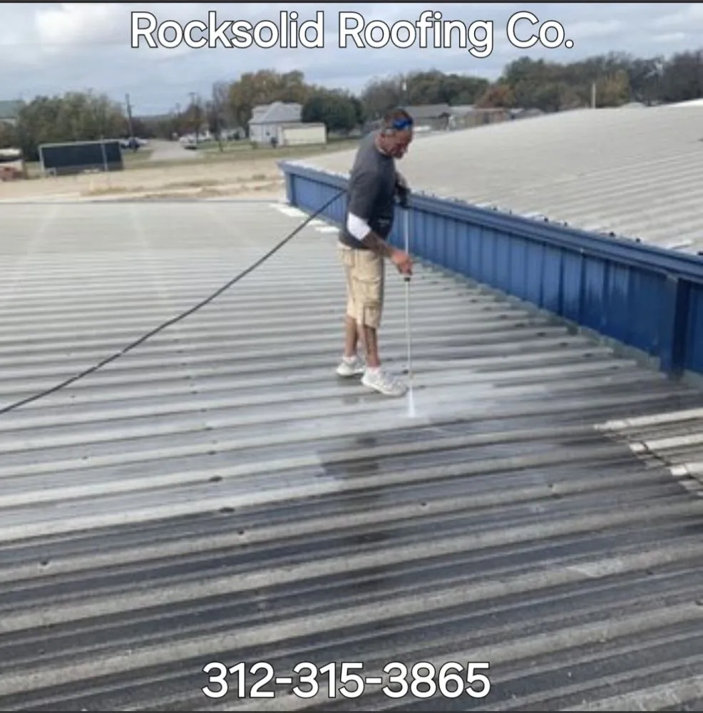 Slide of Rock Solid Roofing Company