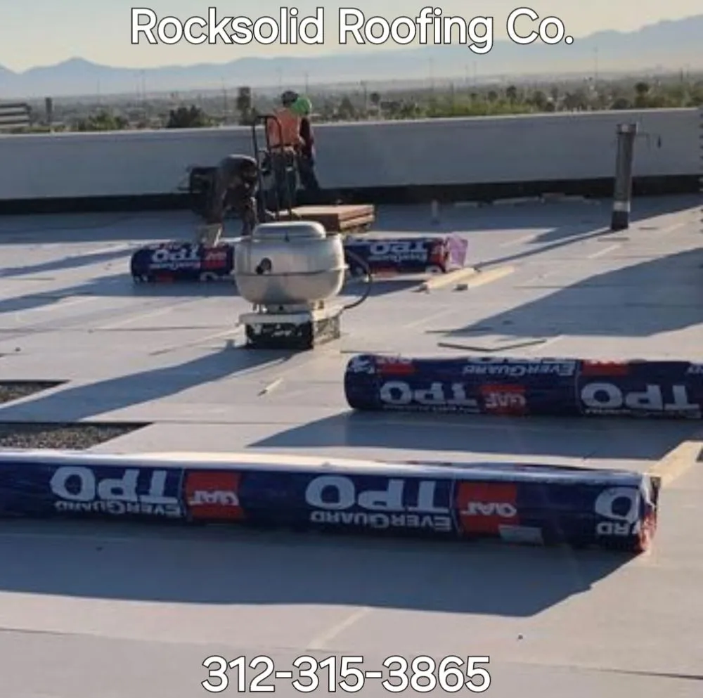 Slide of Rock Solid Roofing Company