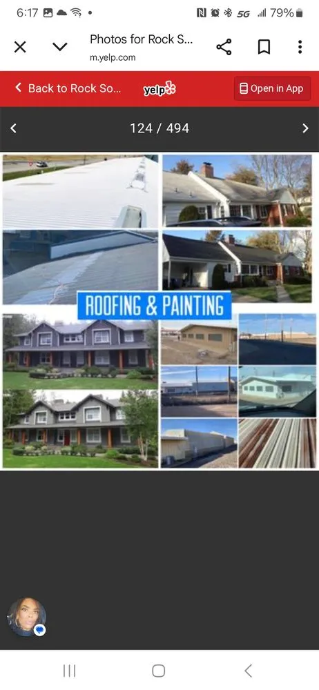 Slide of Rock Solid Roofing Company