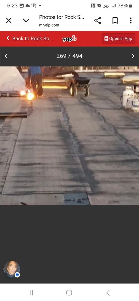 Slide of Rock Solid Roofing Company