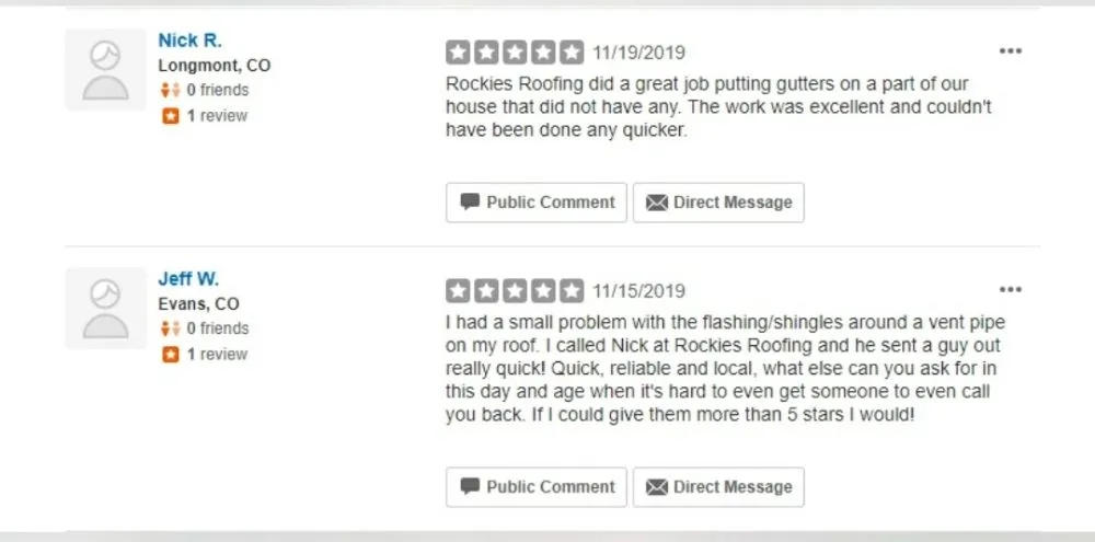 Slide of Rockies Roofing