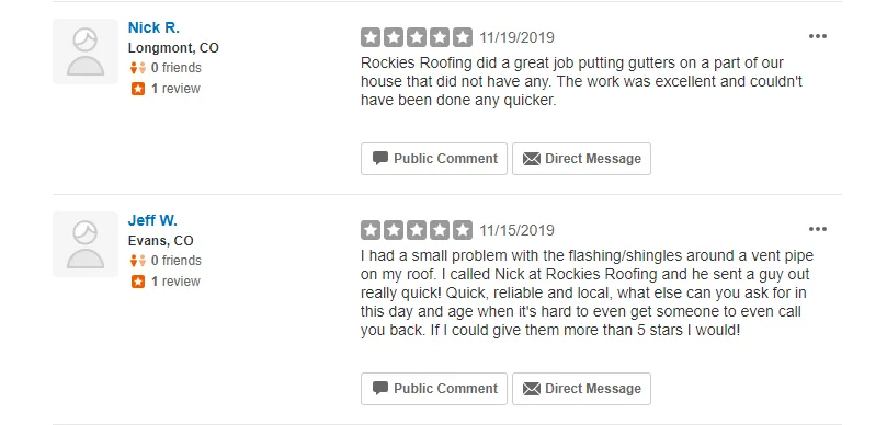 Slide of Rockies Roofing