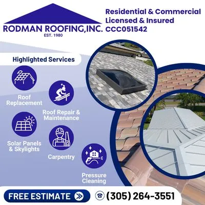 Rodman Roofing Logo