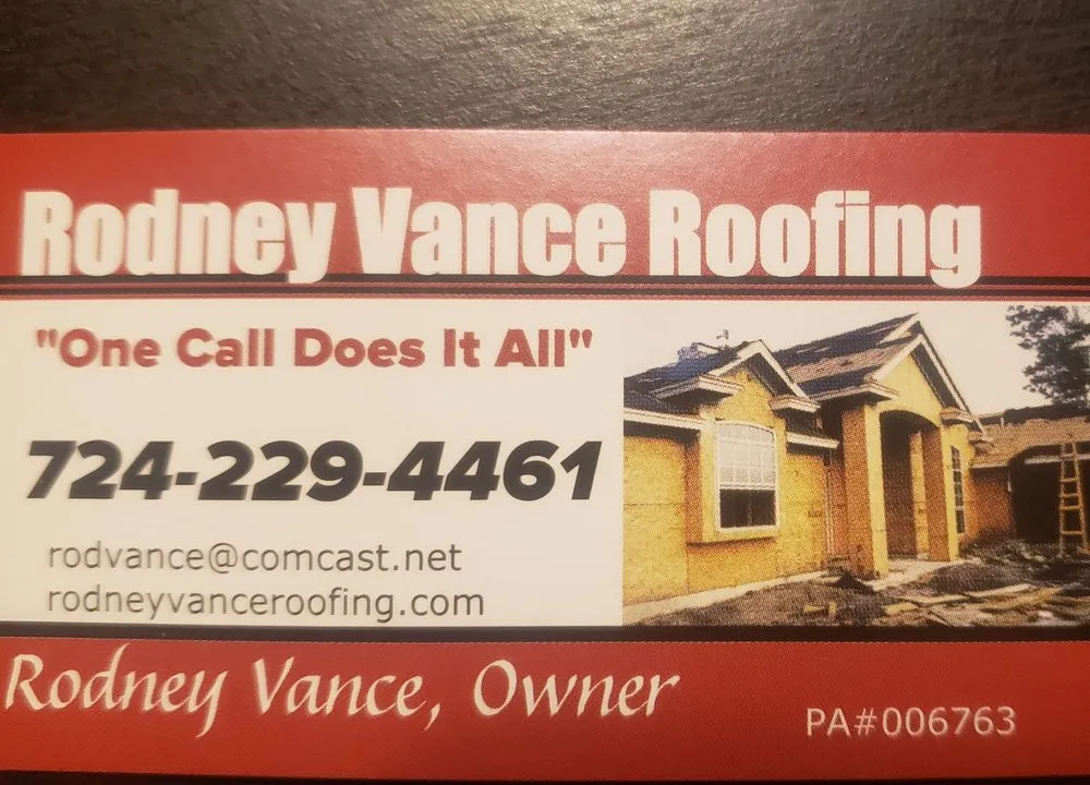 Slide of Rodney Vance Roofing