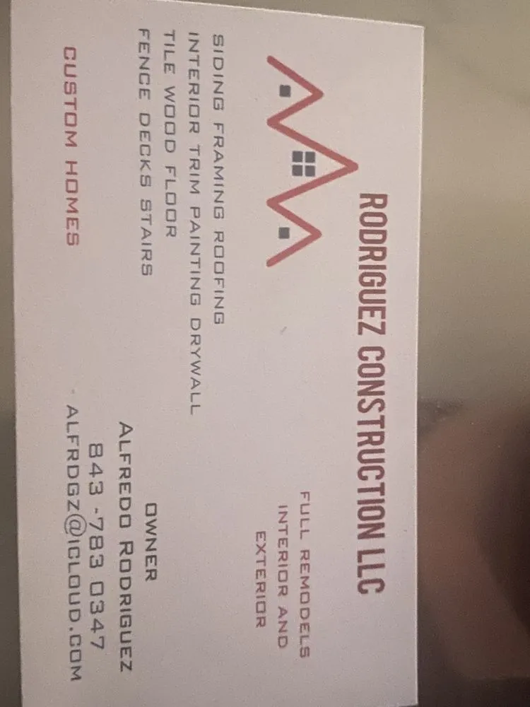 Slide of Rodriguez Construction