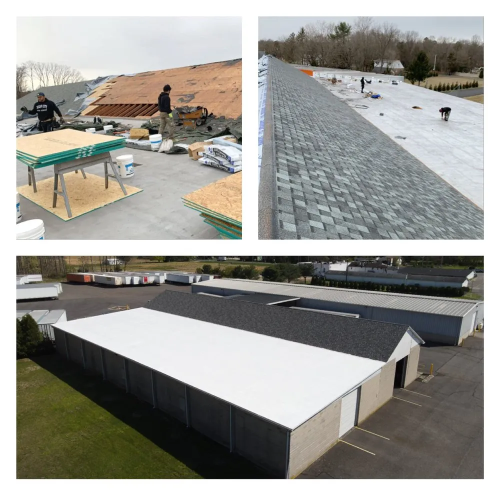 Emergency metal roofing installation in Franklinville, NJ by Roger Worley Jr. Construction