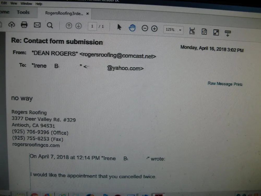 Slide of Rogers Roofing