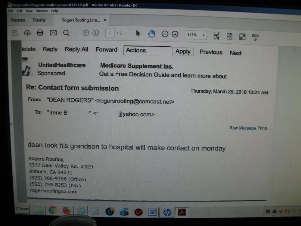 Slide of Rogers Roofing