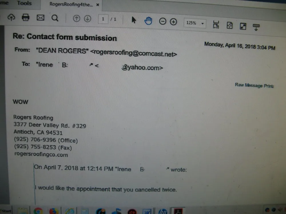 Slide of Rogers Roofing