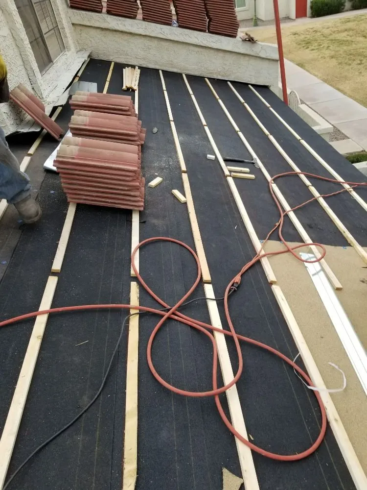 Slide of Roman Roofing