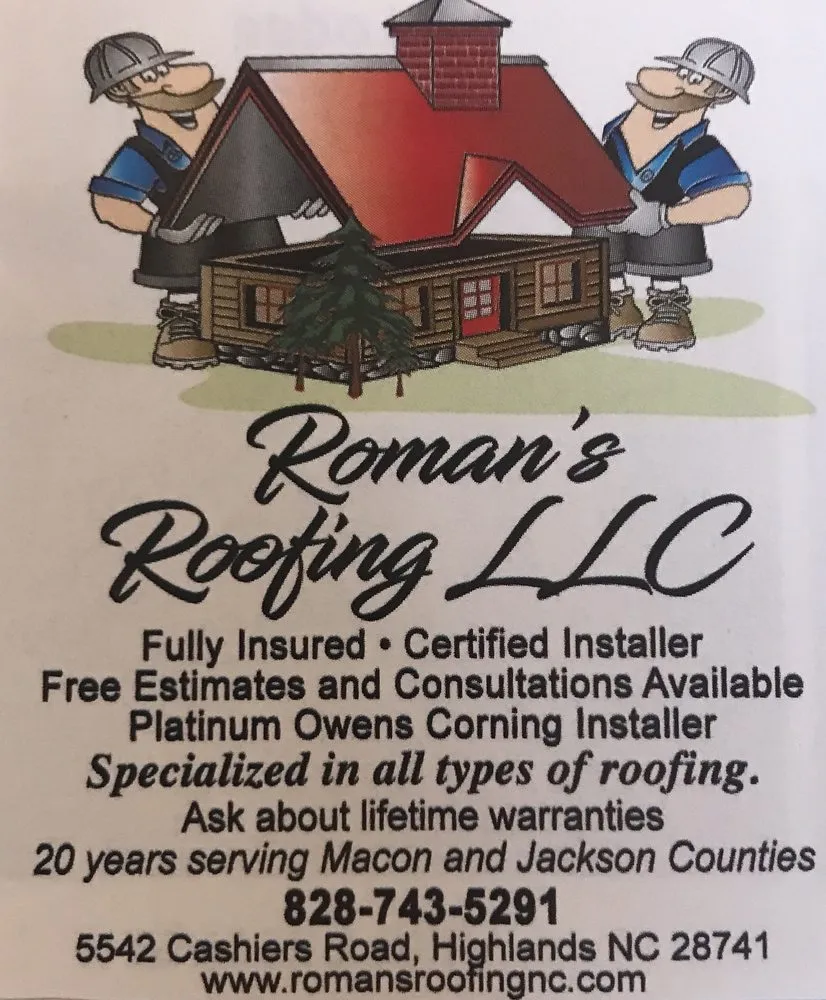 Slide of Roman's Roofing