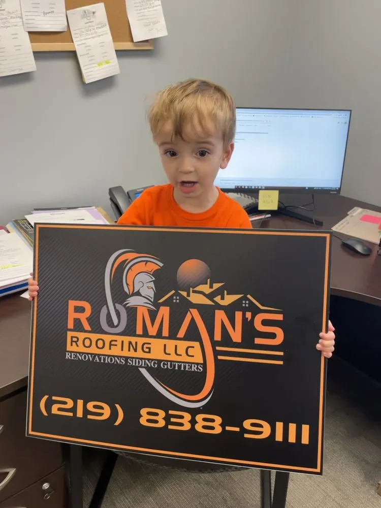 Slide of Roman's Roofing