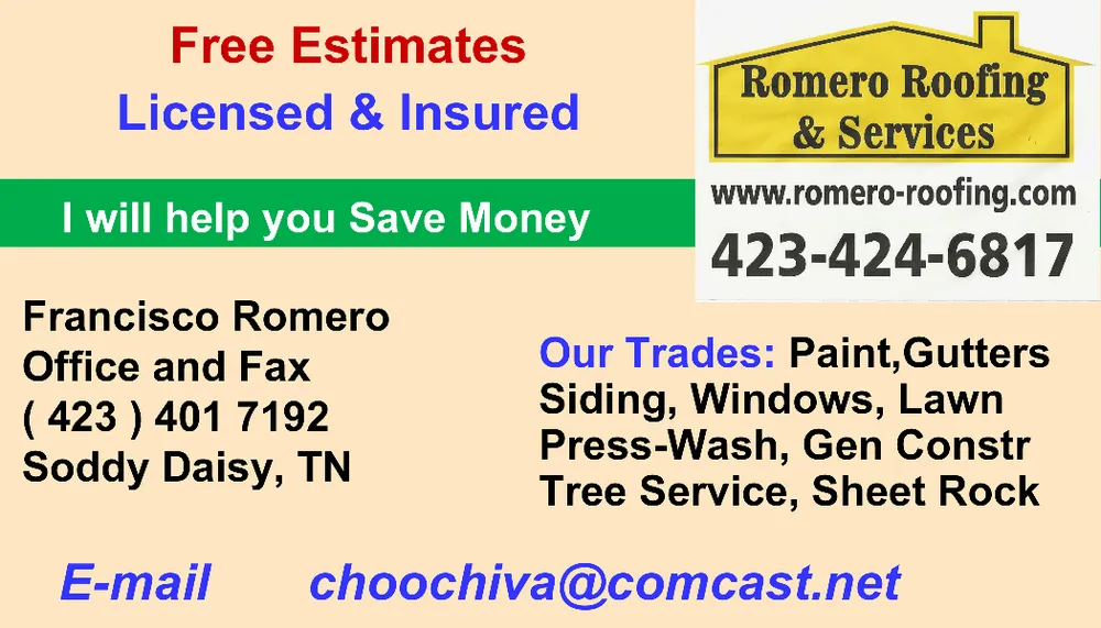 Slide of Romero Roofing and Services
