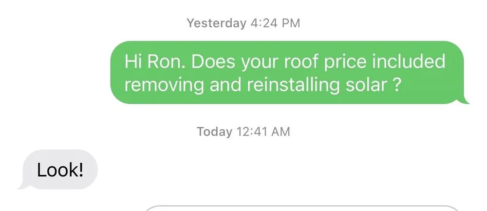 Slide of Ron Paveloff Roofing