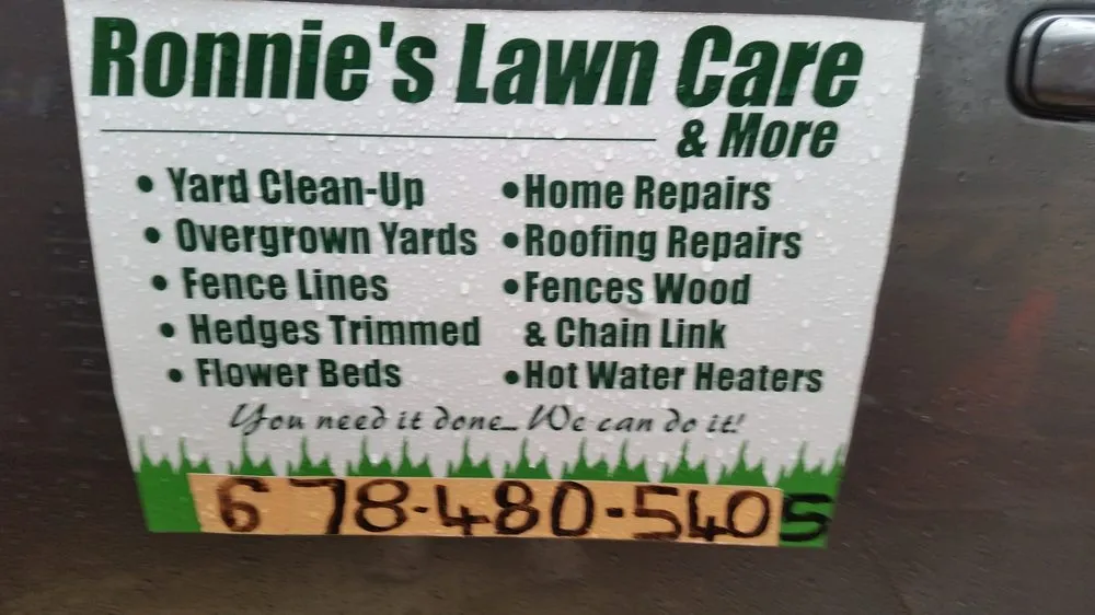 Slide of Ronnie's Lawn Care & More