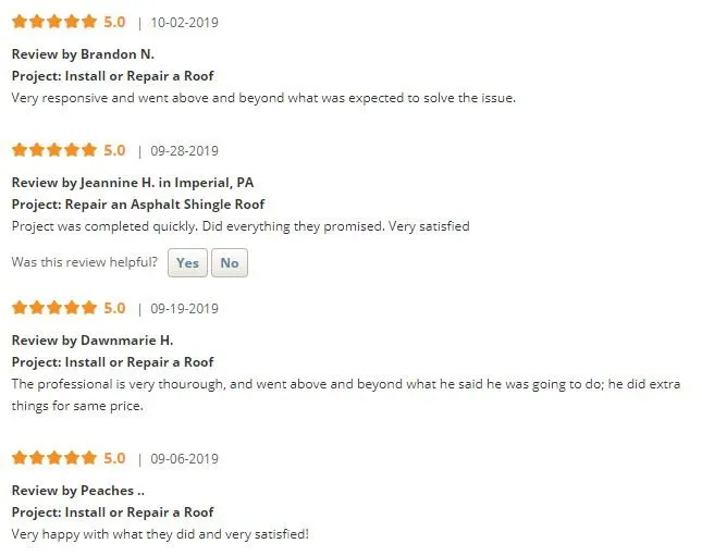 Slide of Roof & Driveways R Us