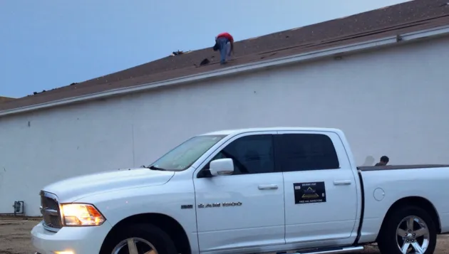 Slide of Roof 1 Construction