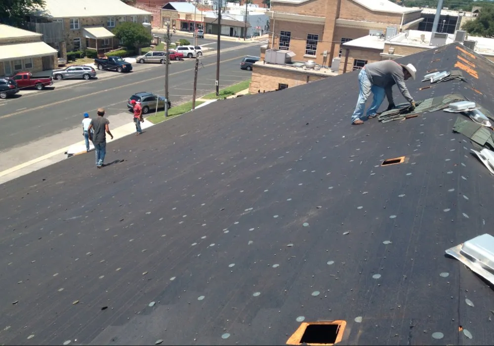 Slide of Roof 1 Construction