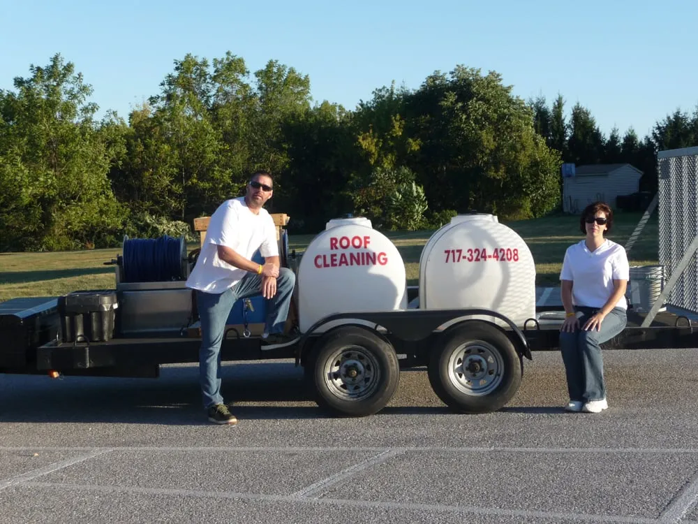Slide of Roof Cleaning By A&E