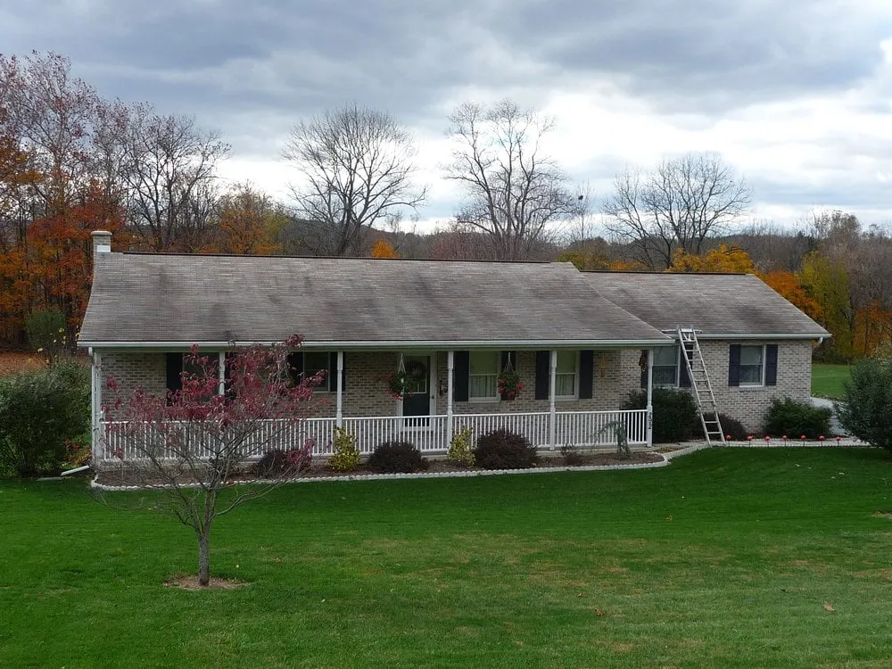 Slide of Roof Cleaning By A&E